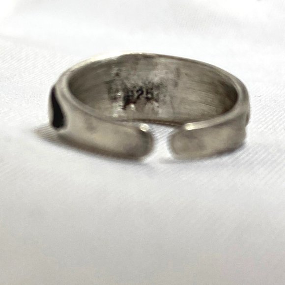 925 Silver Toe Ring with Hearts - Picture 3 of 4